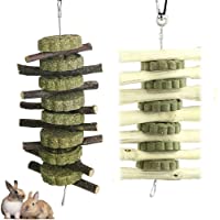 Manzana Chew Sticks-2PCS Conejos Masticar Pastel de Hierba Natural-Pet Chew Pastel de Hierba Natural Comestible Molar…